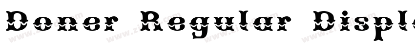 Doner Regular Displa字体转换